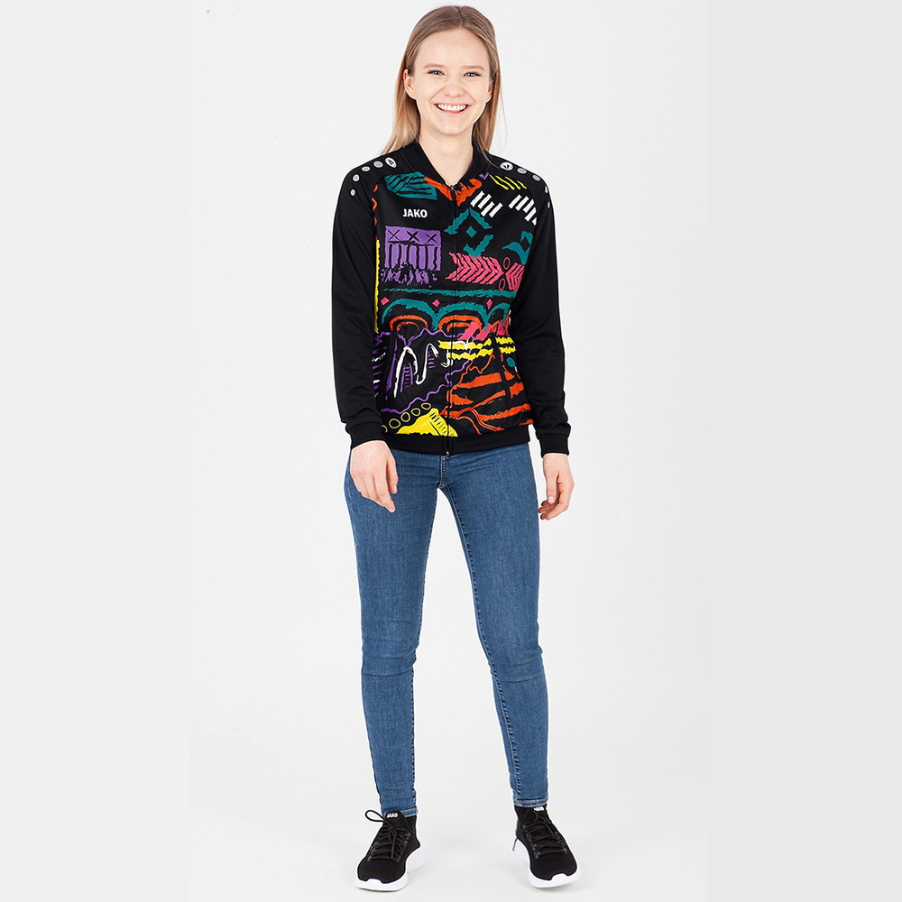 CHAQUETA CHÁNDAL JAKO TROPICANA, RETRO MUJER.