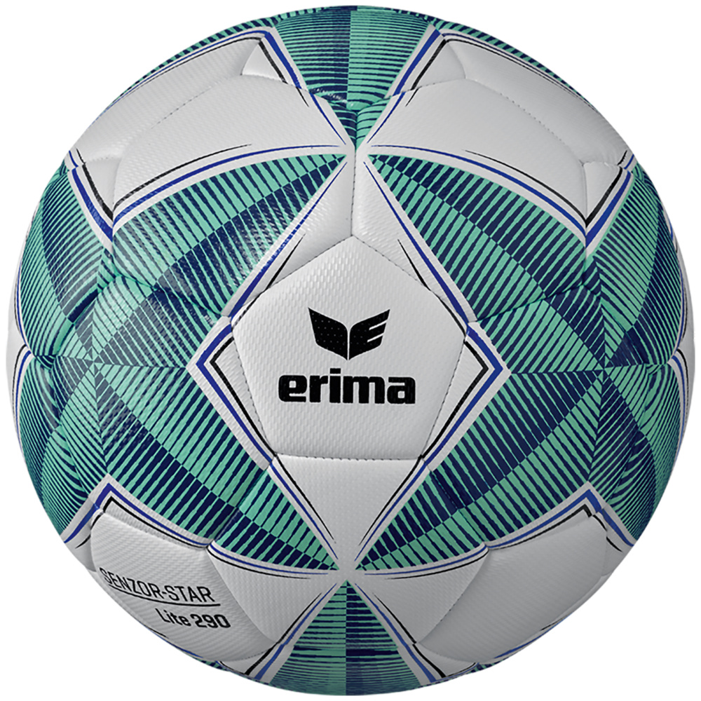 BALÓN DE FÚTBOL ERIMA SENZOR STAR LITE 290, CELESTE-MARINO TALLA 5. 