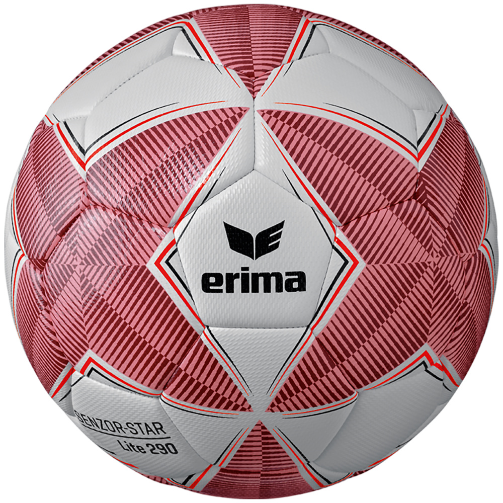 BALÓN DE FÚTBOL ERIMA SENZOR STAR LITE 290, ROJO-BURDEOS TALLA 4. 