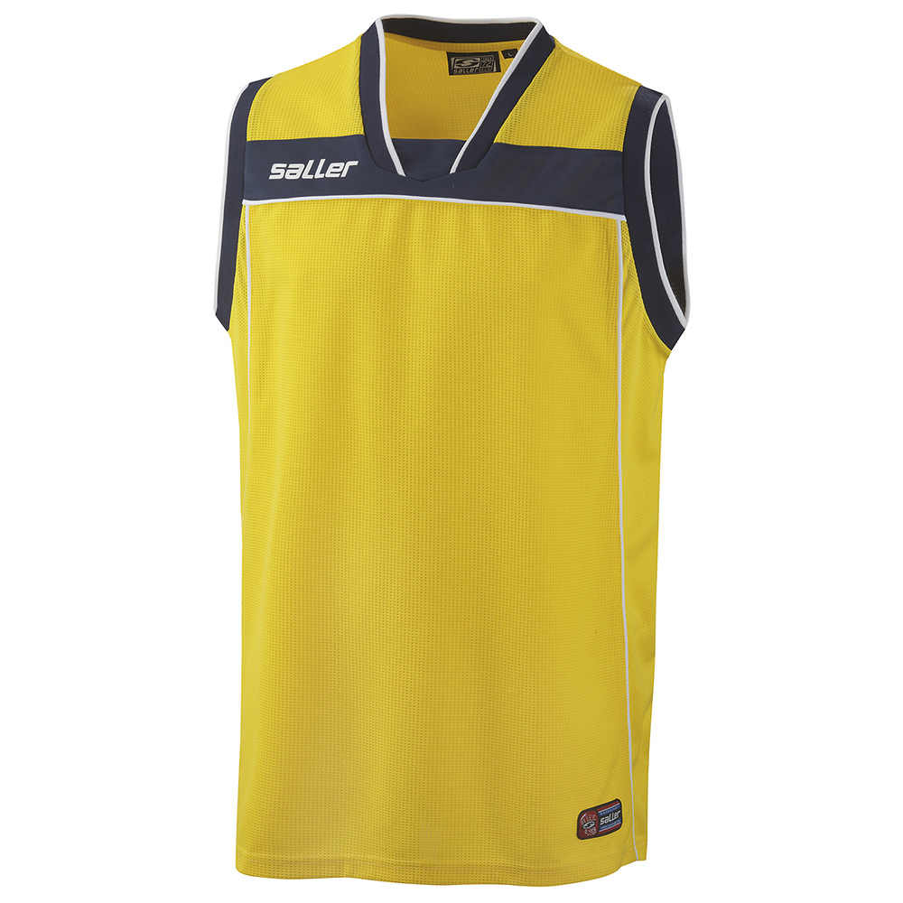 BASKETBALL-SET SALLERBASELINE, YELLOW-NAVY. 