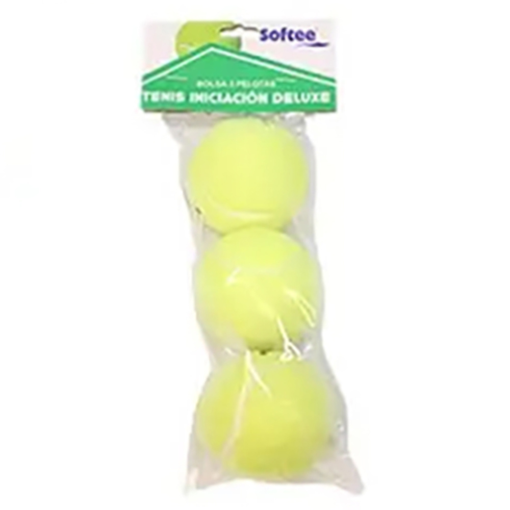 BOLSA 3 PELOTAS DE TENIS SOFTEE INICIACIÓN DELUXE. 