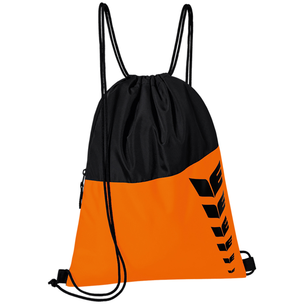 BOLSA DEPORTE ERIMA SIX WINGS, NARANJA-NEGRA. 