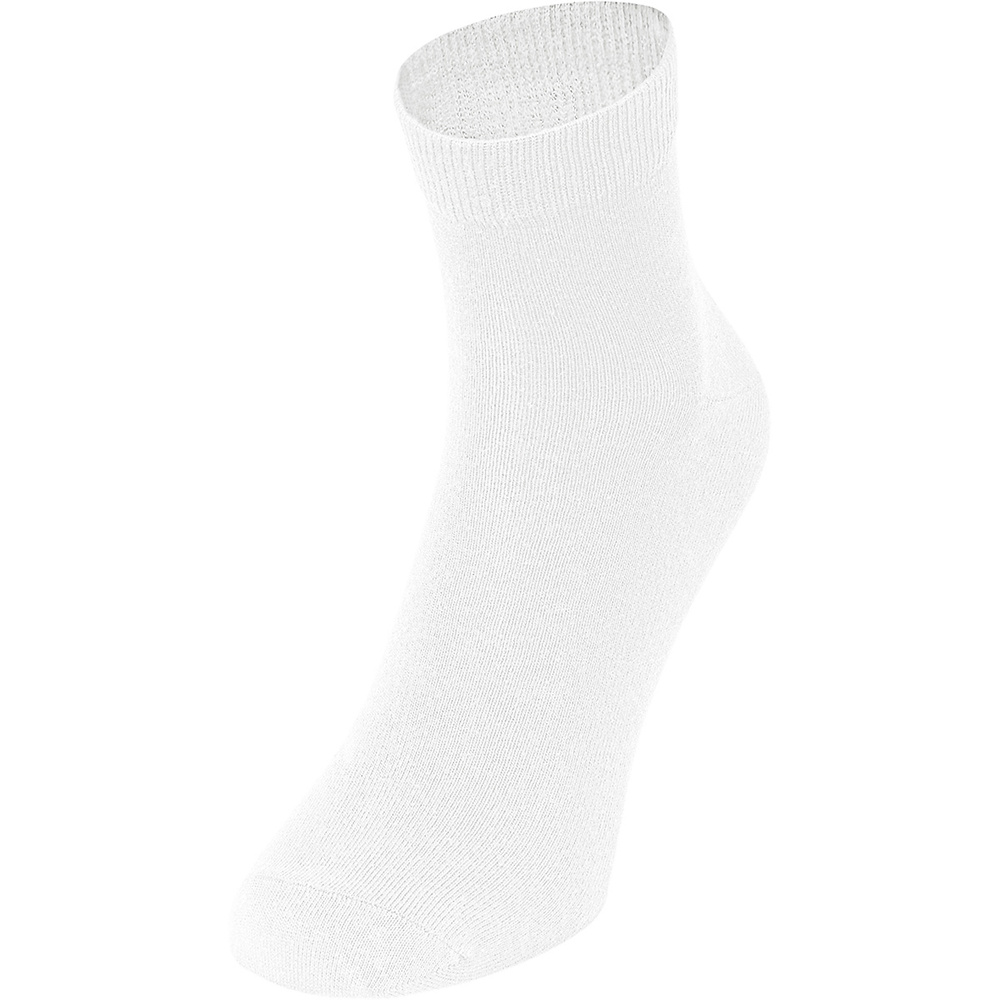 CALCETINES CORTOS JAKO DE OCIO PACK DE 3, BLANCO. 