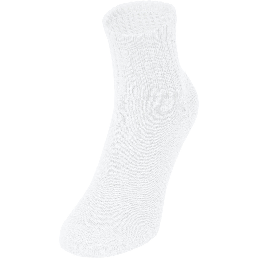 CALCETINES DEPORTIVOS CORTOS JAKO PACK DE 3, BLANCO. 