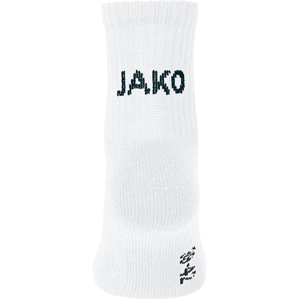 CALCETINES DEPORTIVOS CORTOS JAKO PACK DE 3, BLANCO. 