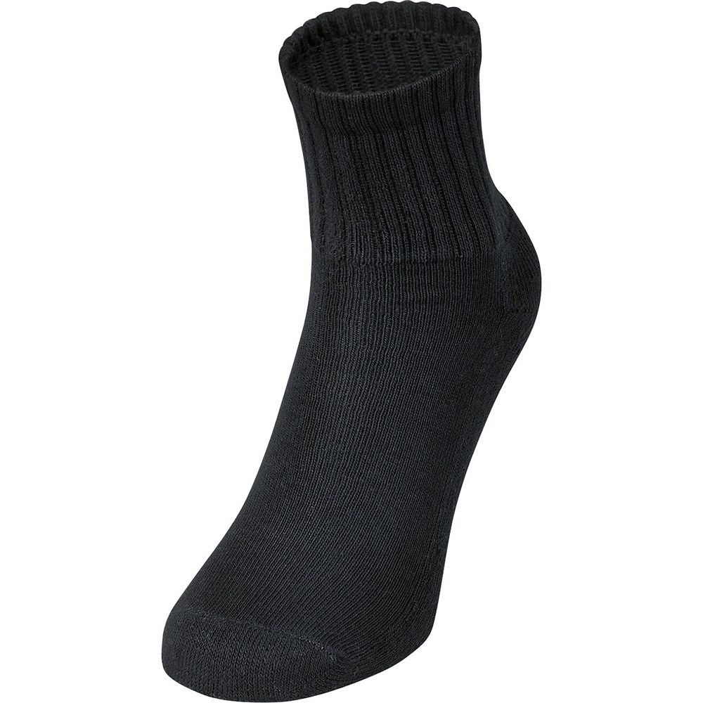 CALCETINES DEPORTIVOS CORTOS JAKO PACK DE 3, NEGRO. 