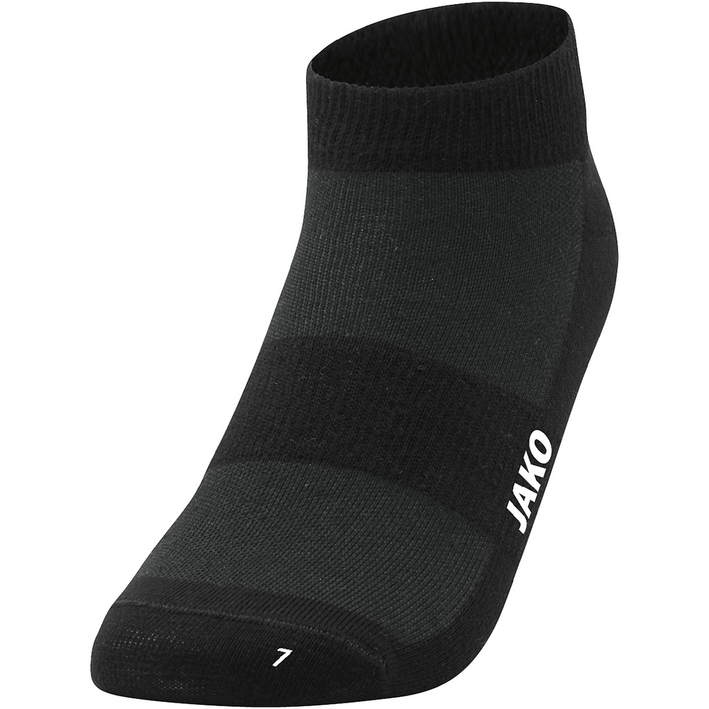 CALCETINES JAKO (PACK DE 3), NEGRO. 