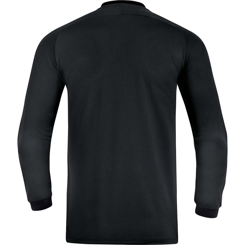 CAMISETA DE ÁRBITRO JAKO MANGA LARGA, NEGRA HOMBRE. 