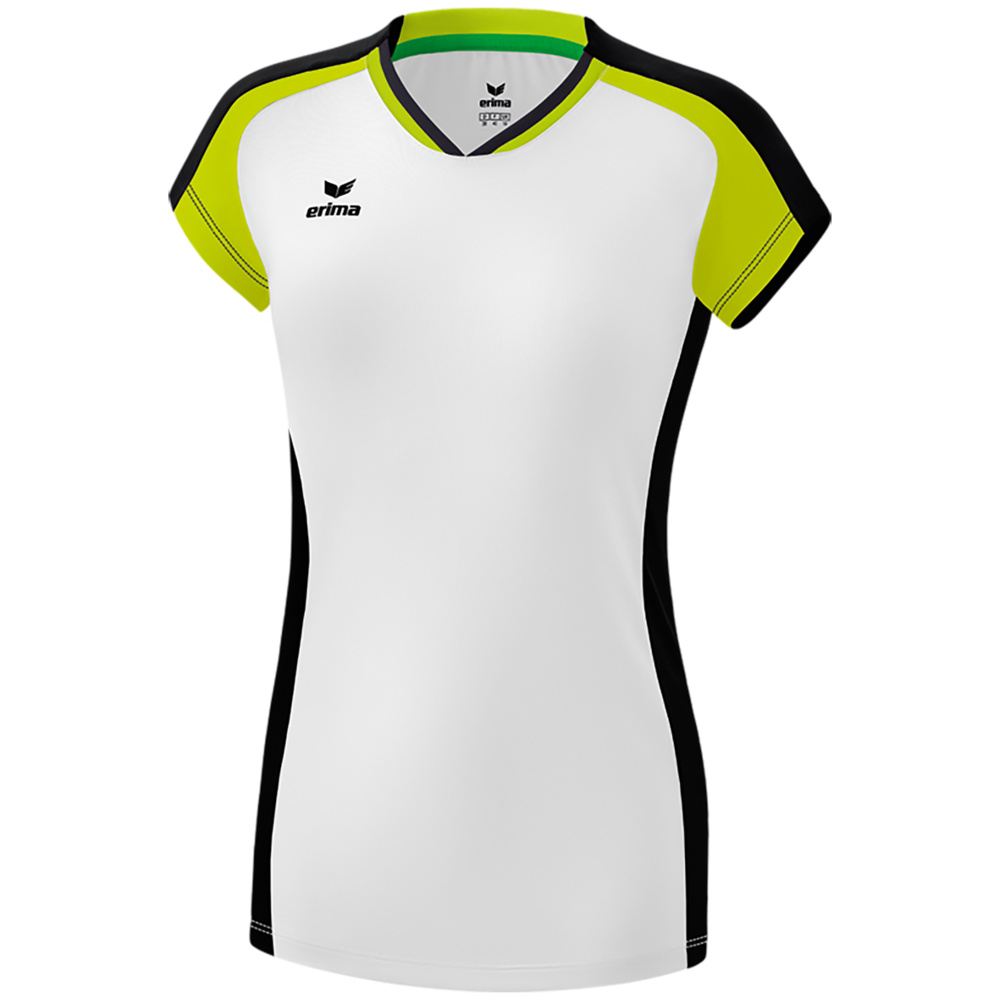 CAMISETA DE TIRANTES ERIMA GANDIA, BLANCA-NEGRA-LIMA MUJER. 