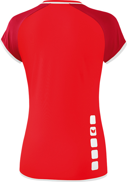 CAMISETA DE TIRANTES ERIMA ZENARI 3.0, ROJA-RUBÍ-BLANCA MUJER. 