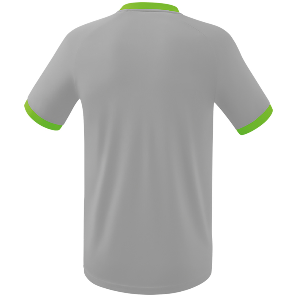 CAMISETA ERIMA MANTUA, GRIS-VERDE GECKO HOMBRE. 