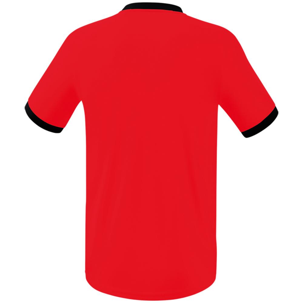 CAMISETA ERIMA MANTUA, ROJA-NEGRA NIÑO. 