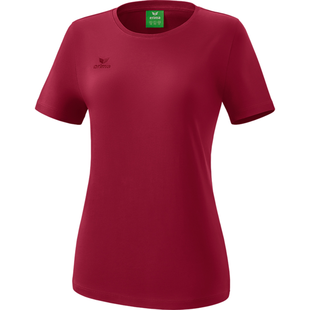 CAMISETA ERIMA TEAMSPORTS, BURDEOS MUJER. 