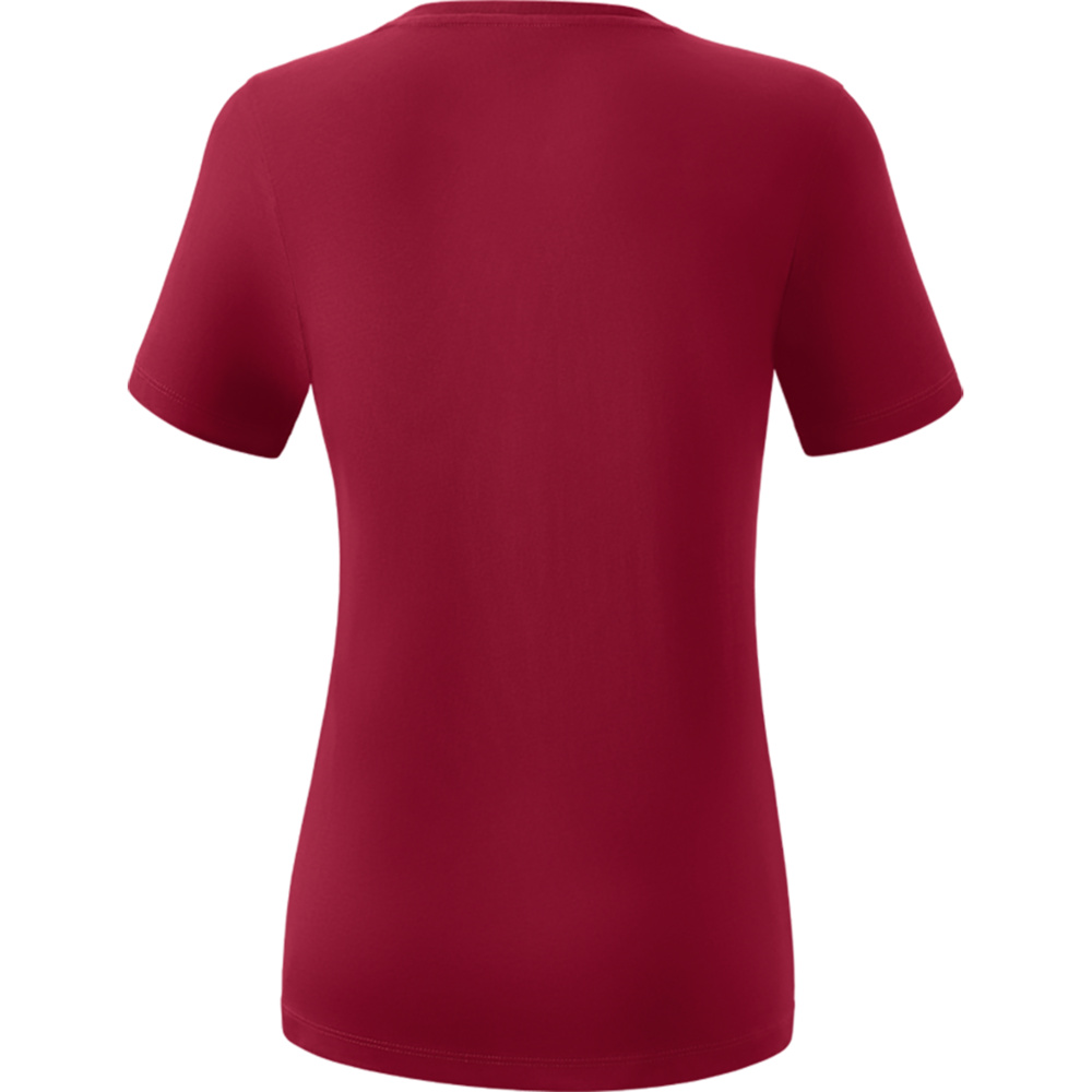 CAMISETA ERIMA TEAMSPORTS, BURDEOS MUJER. 