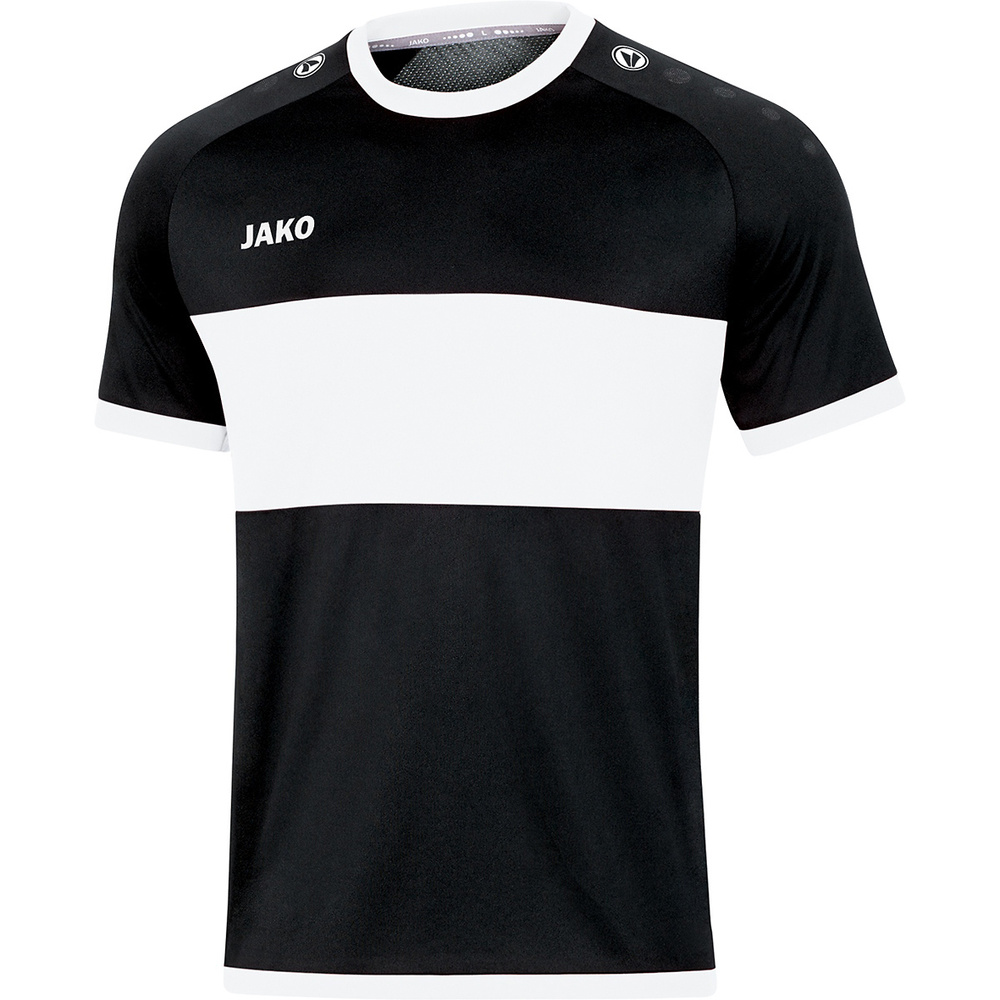 CAMISETA JAKO BOCA MANGA CORTA NEGRA BLANCA HOMBRE