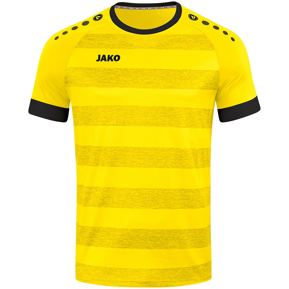 CAMISETA JAKO CELTIC MELANGE MANGA CORTA, AMARILLA NIÑO. 