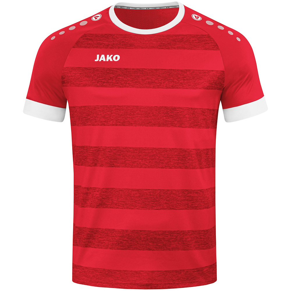 CAMISETA JAKO CELTIC MELANGE MANGA CORTA, ROJA HOMBRE. 