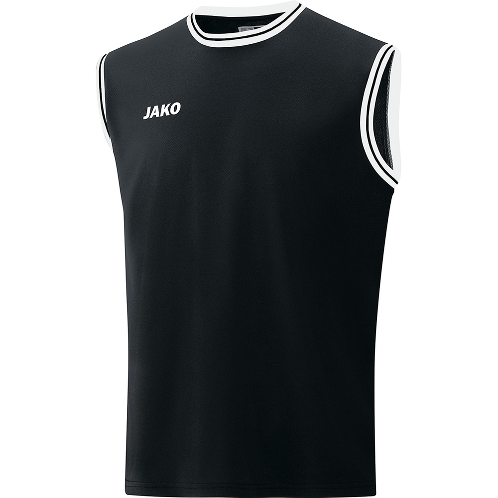 CAMISETA JAKO CENTER 2.0, NEGRA-BLANCA HOMBRE. 