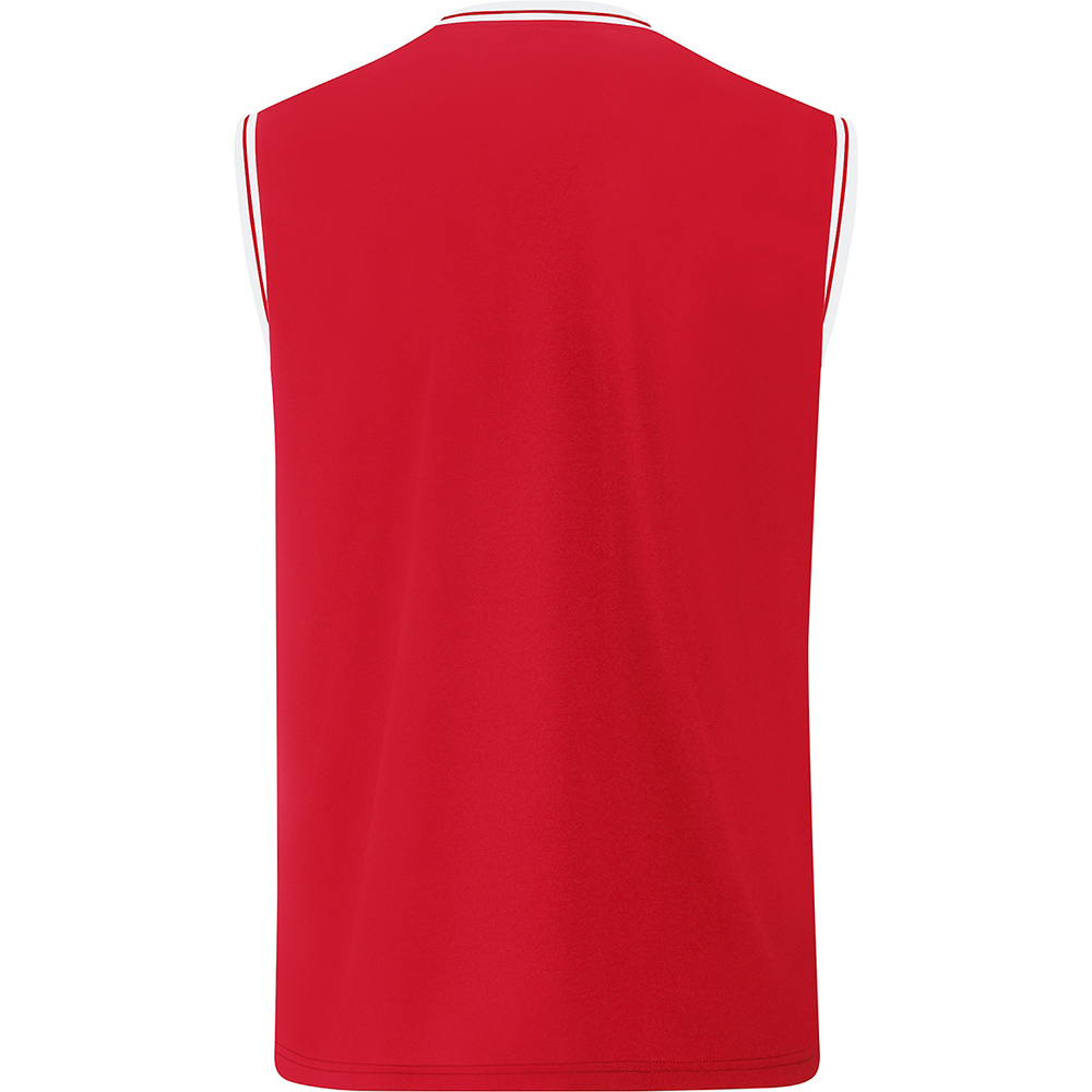 CAMISETA JAKO CENTER 2.0, ROJA-BLANCA HOMBRE. 