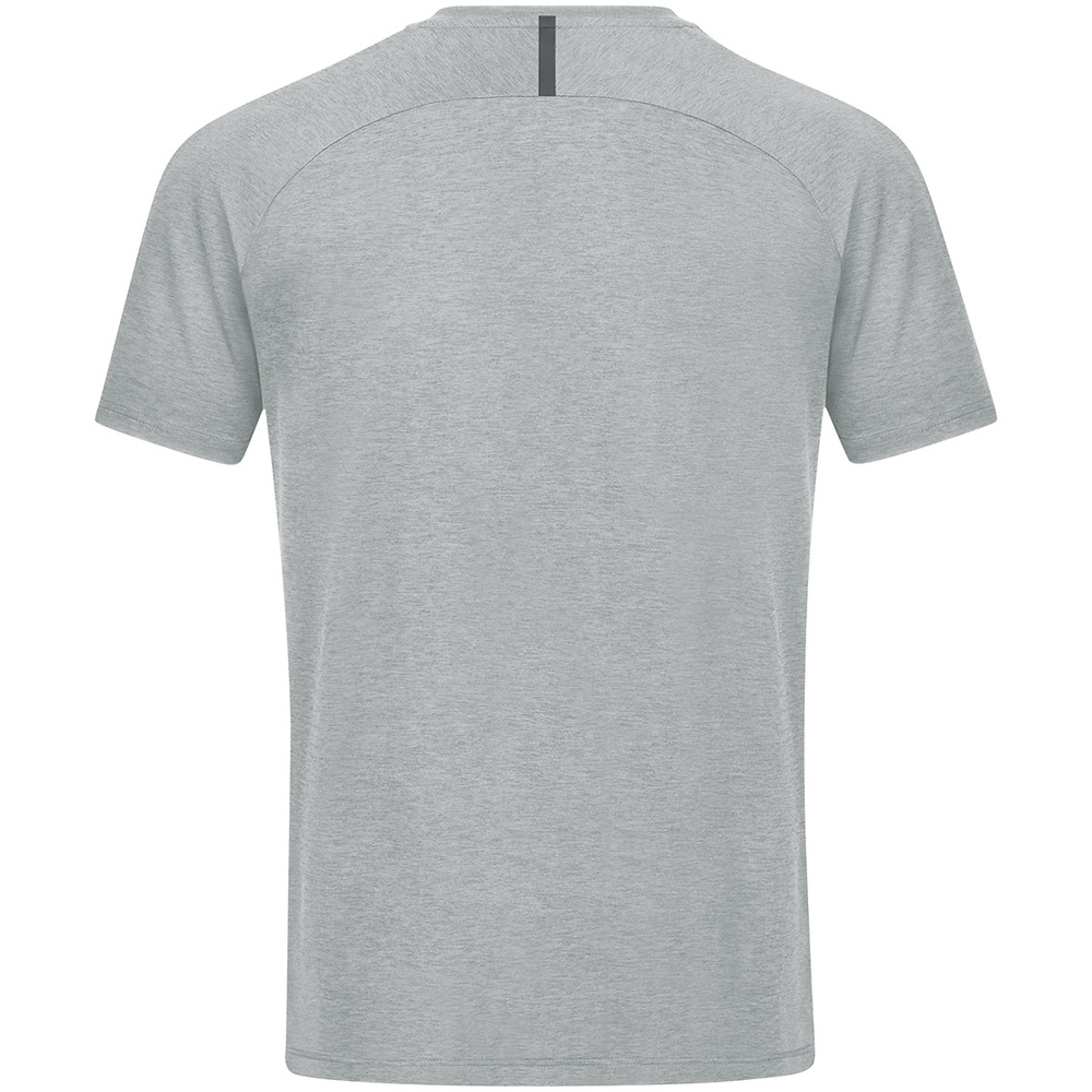 CAMISETA JAKO CHALLENGE MANGA CORTA, GRIS MELANGE-ANTRACITA HOMBRE. 