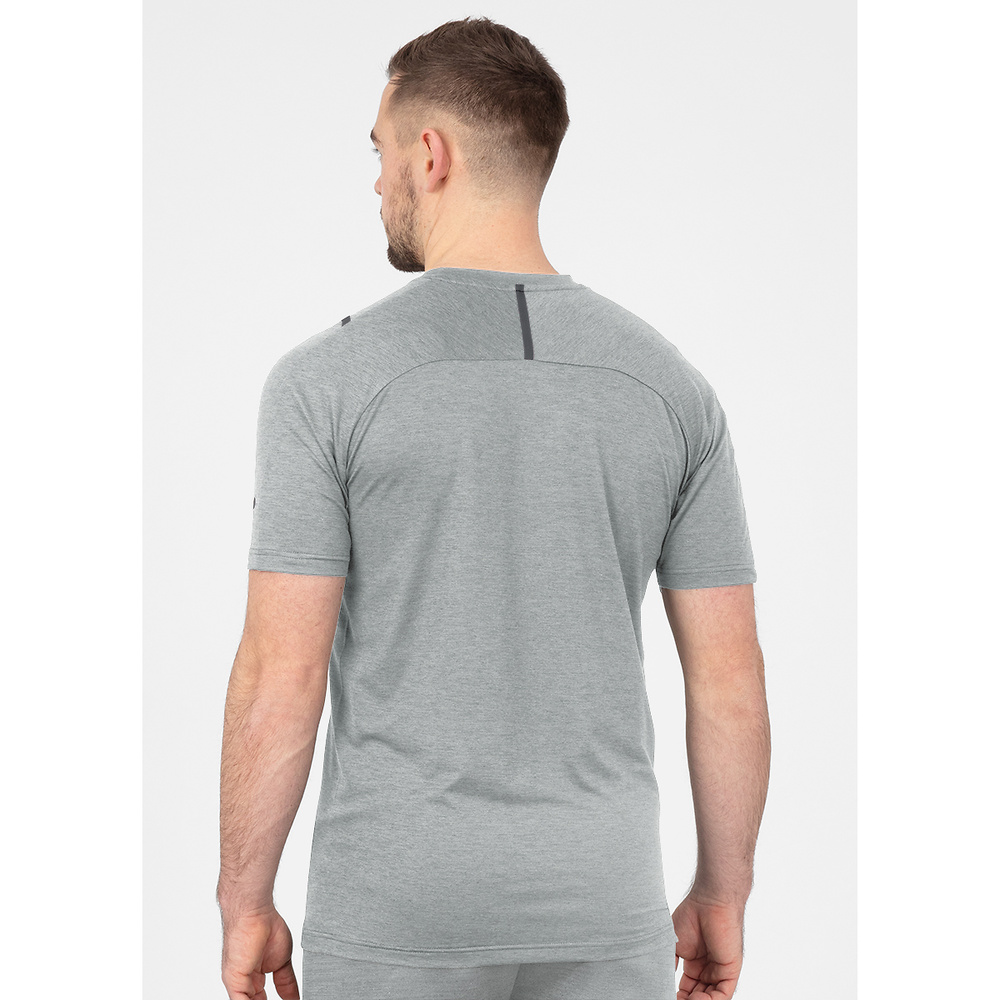 CAMISETA JAKO CHALLENGE MANGA CORTA, GRIS MELANGE-ANTRACITA HOMBRE. 