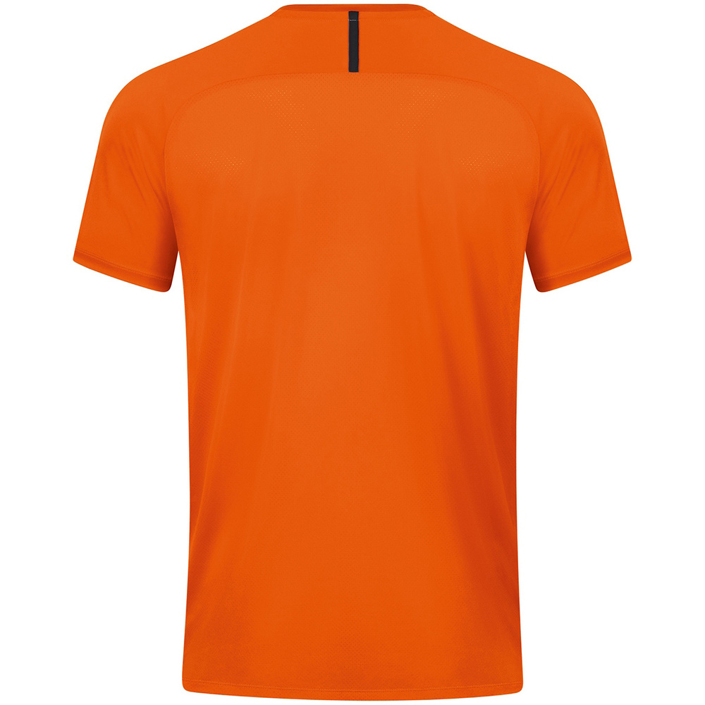 CAMISETA JAKO CHALLENGE MANGA CORTA, NARANJA-NEGRA HOMBRE. 