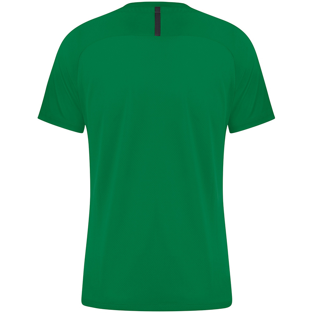 CAMISETA JAKO CHALLENGE MANGA CORTA, VERDE-NEGRO MUJER. 