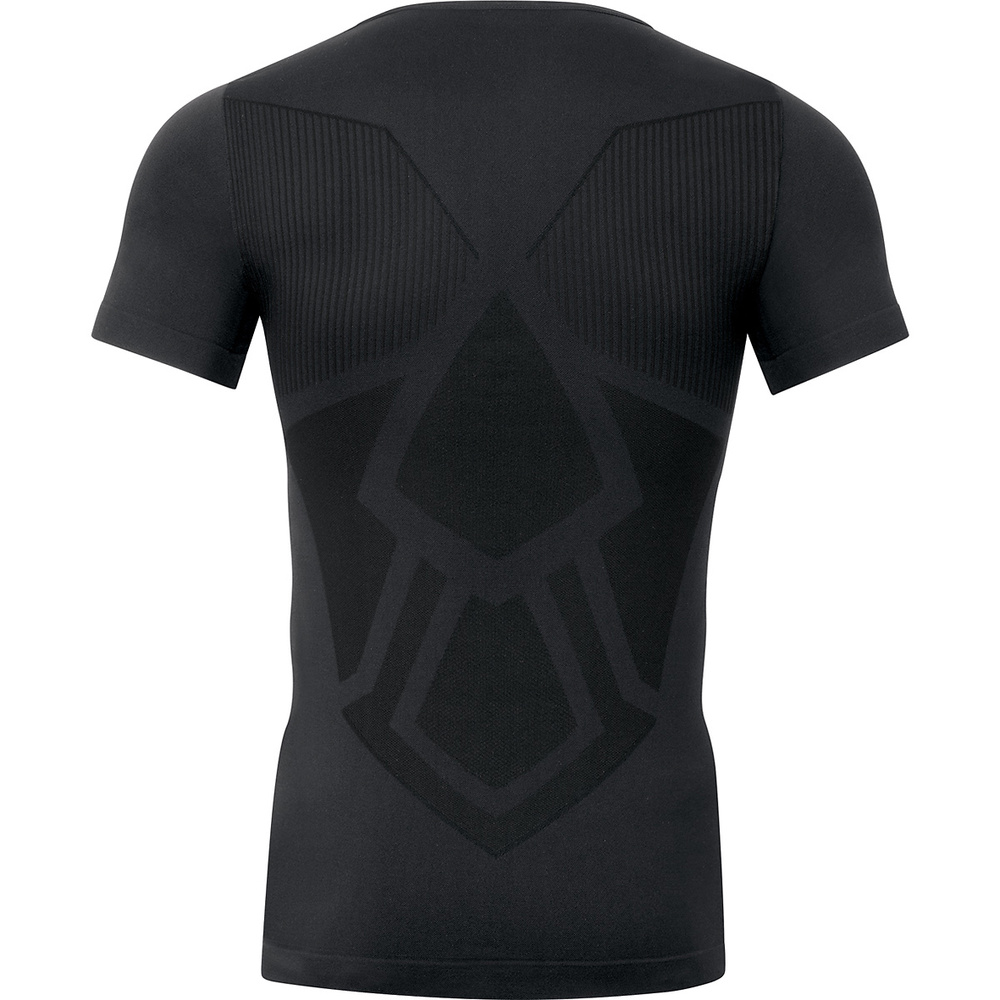 CAMISETA CUELLO ALTO JAKO COMFORT 2.0, NEGRA NIÑO.