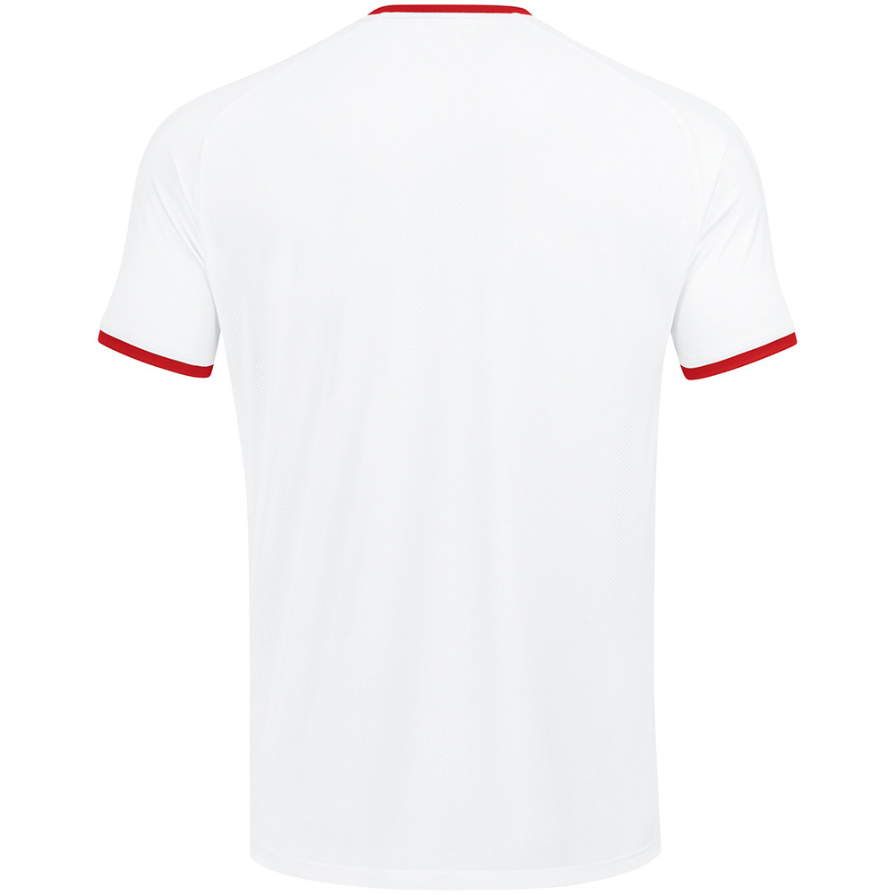 CAMISETA JAKO INTER MANGA CORTA, BLANCA-ROJA HOMBRE. 