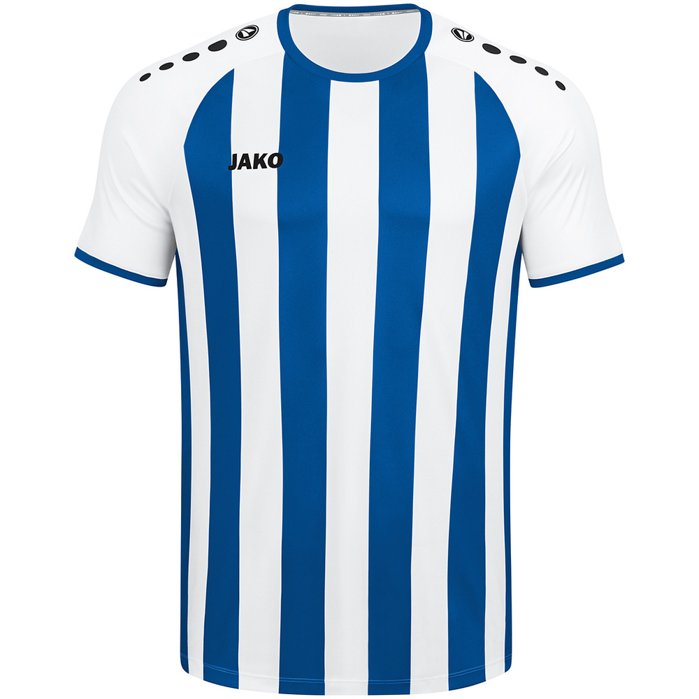 CAMISETA JAKO INTER MANGA CORTA, BLANCA-ROYAL NIÑO. 