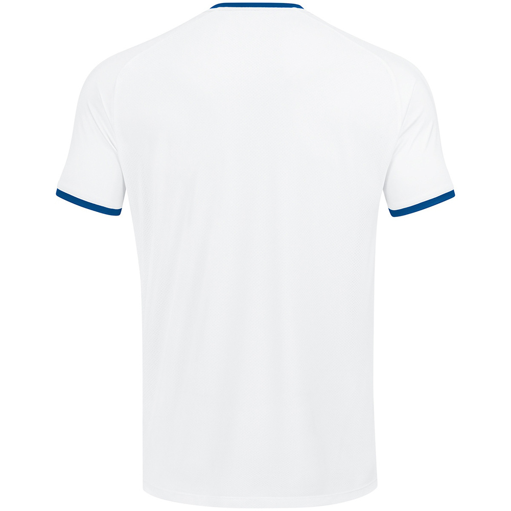 CAMISETA JAKO INTER MANGA CORTA, BLANCA-ROYAL NIÑO. 