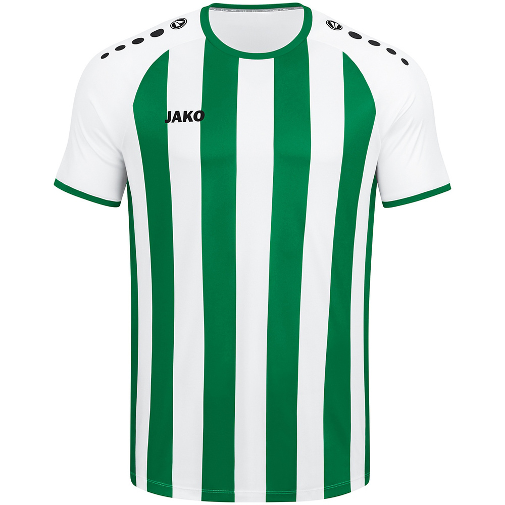 CAMISETA JAKO INTER MANGA CORTA, BLANCA-VERDE HOMBRE. 