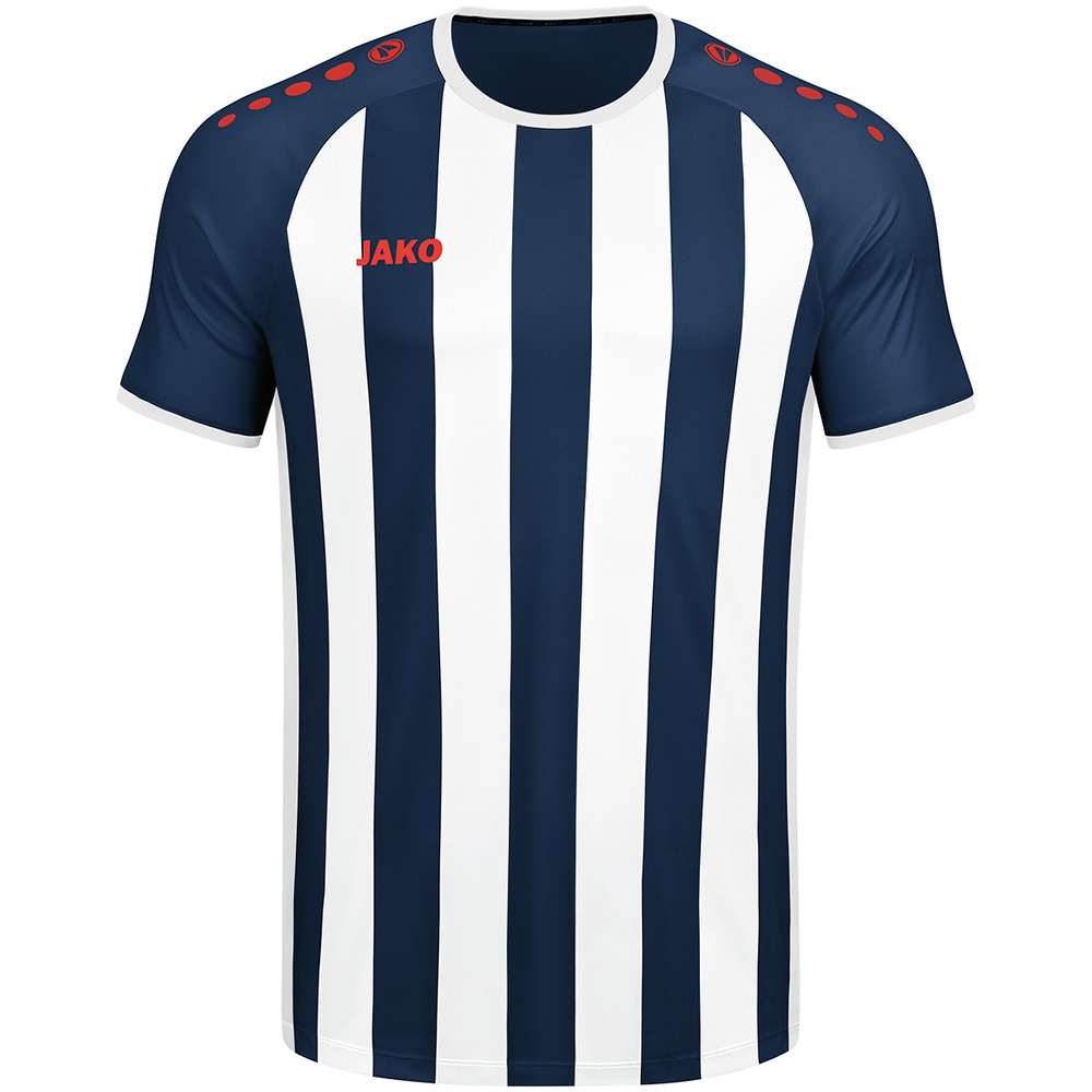 CAMISETA JAKO INTER MANGA CORTA, MARINO-BLANCA-LLAMA HOMBRE. 