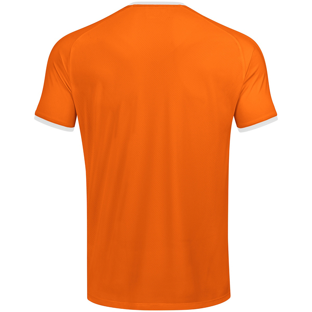 CAMISETA JAKO INTER MANGA CORTA, NARANJA NEÓN-BLANCA HOMBRE. 