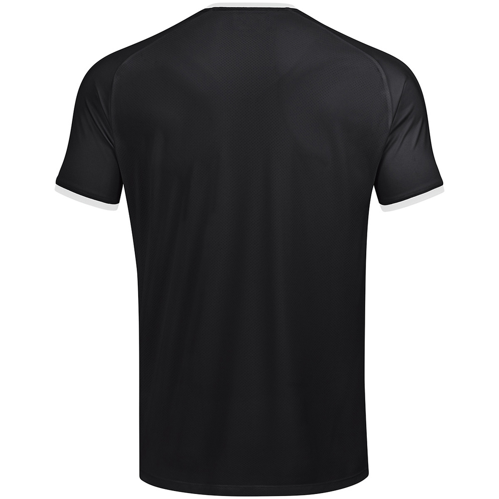 CAMISETA JAKO INTER MANGA CORTA, NEGRA-BLANCA-PLATA HOMBRE. 