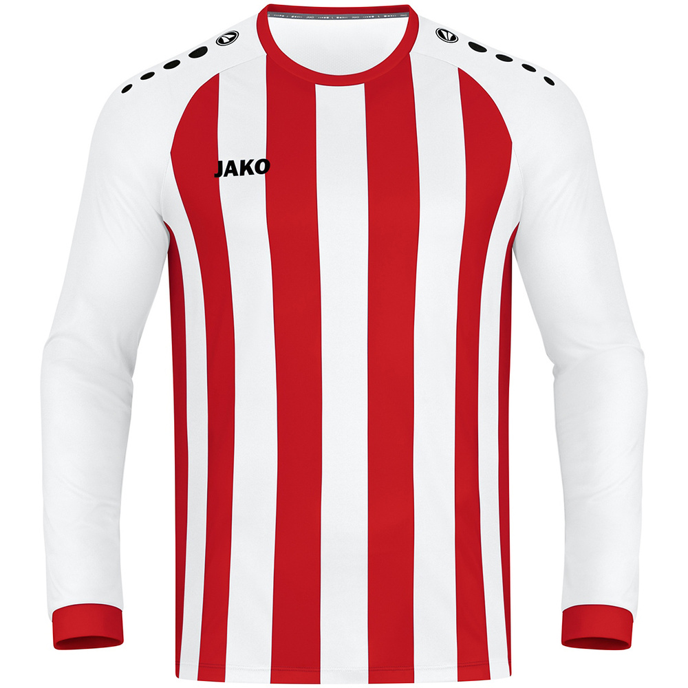 CAMISETA JAKO INTER MANGA LARGA, BLANCA-ROJA HOMBRE. 