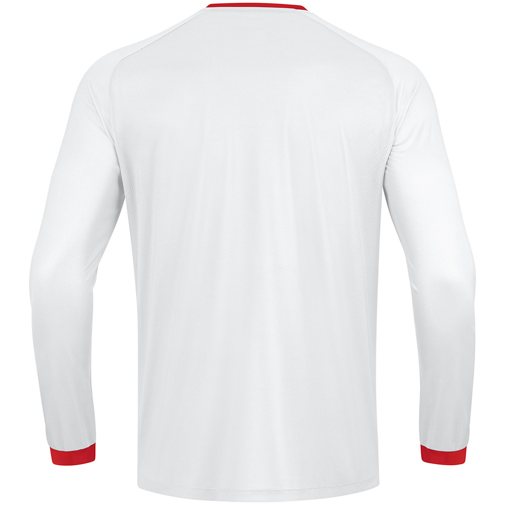 CAMISETA JAKO INTER MANGA LARGA, BLANCA-ROJA HOMBRE. 