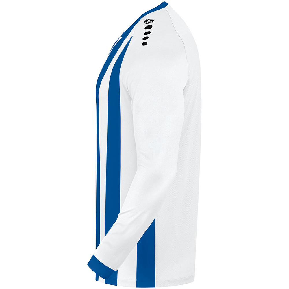 CAMISETA JAKO INTER MANGA LARGA, BLANCA-ROYAL HOMBRE. 