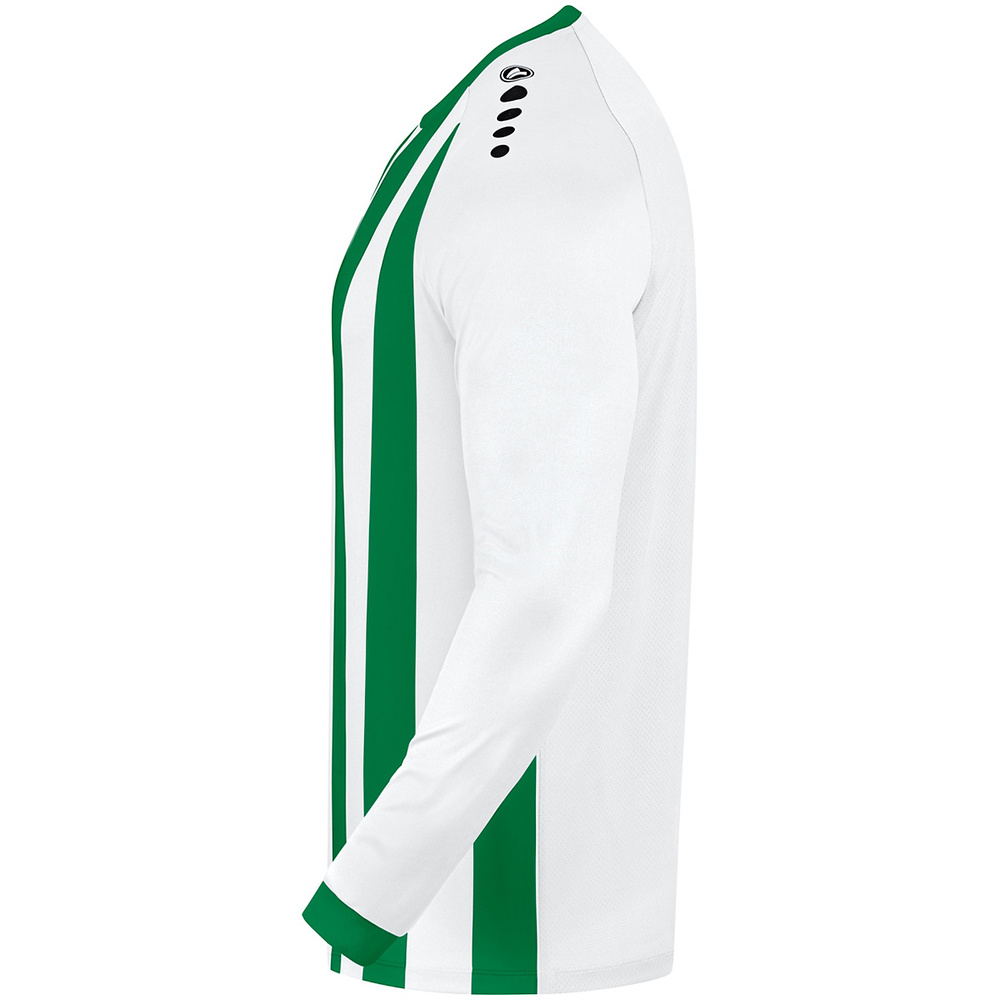 CAMISETA JAKO INTER MANGA LARGA, BLANCA-VERDE HOMBRE. 