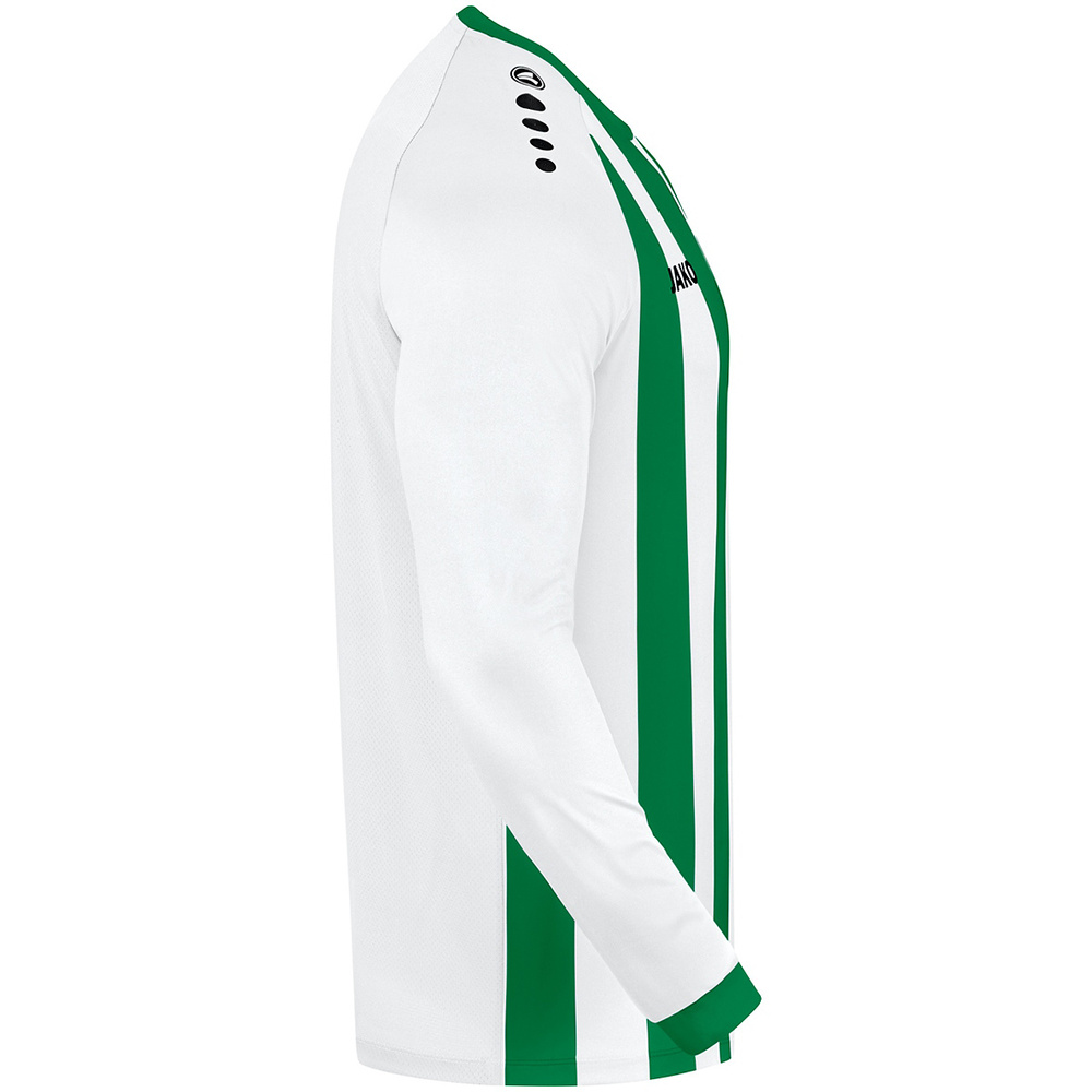 CAMISETA JAKO INTER MANGA LARGA, BLANCA-VERDE NIÑO. 