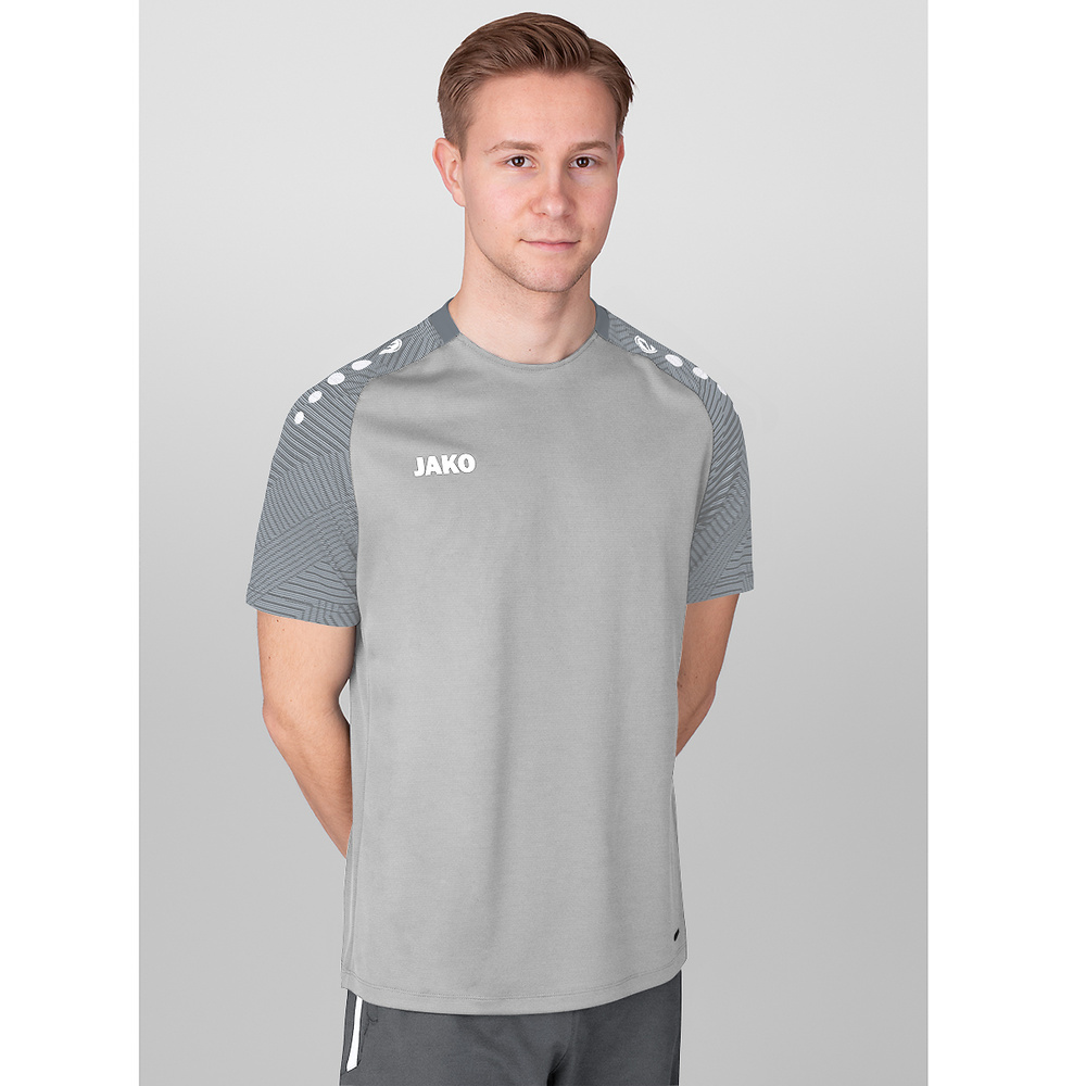 CAMISETA JAKO PERFORMANCE, GRIS-GRIS PIEDRA HOMBRE. 