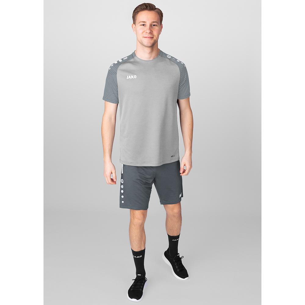 CAMISETA JAKO PERFORMANCE, GRIS-GRIS PIEDRA HOMBRE. 