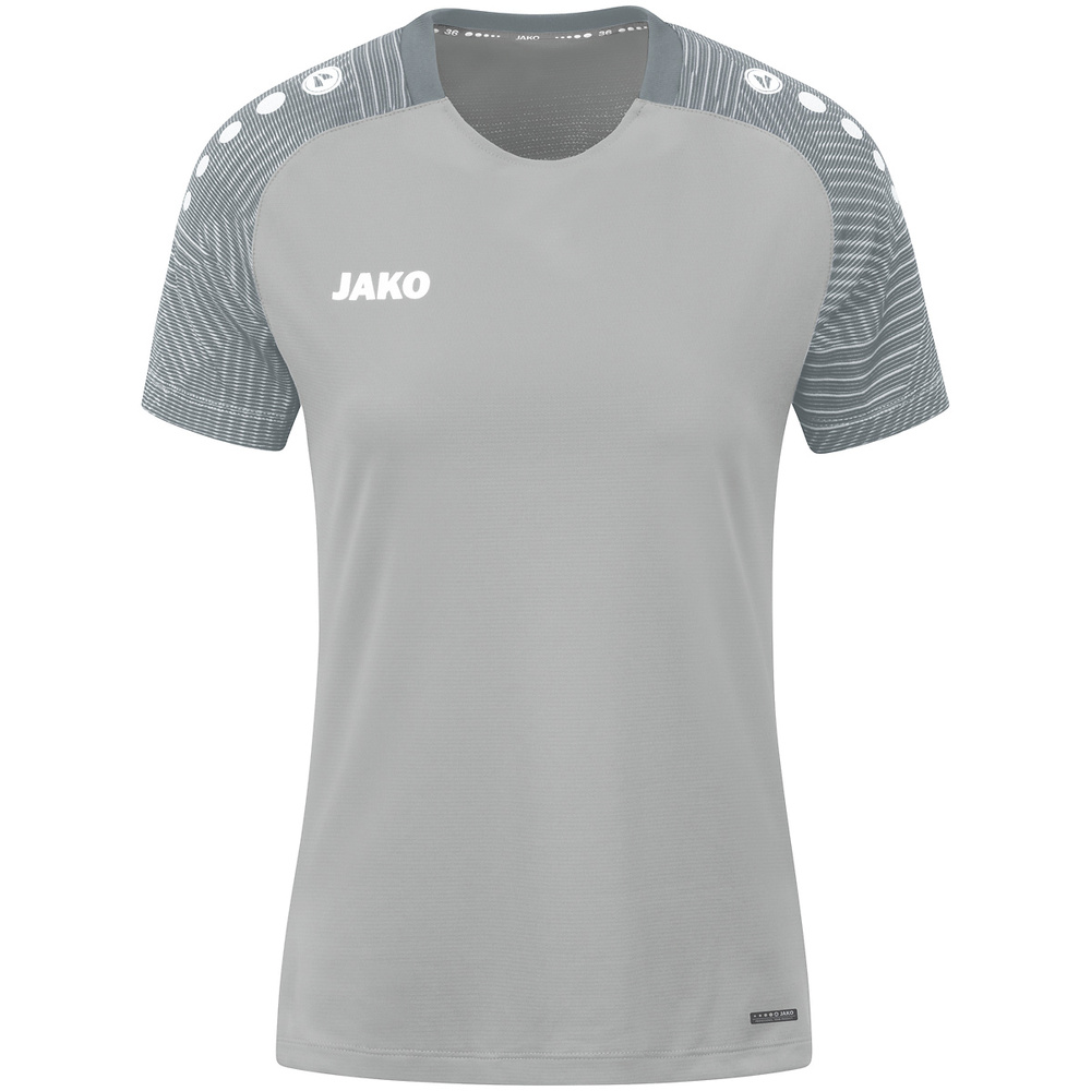 CAMISETA JAKO PERFORMANCE, GRIS-GRIS PIEDRA MUJER. 