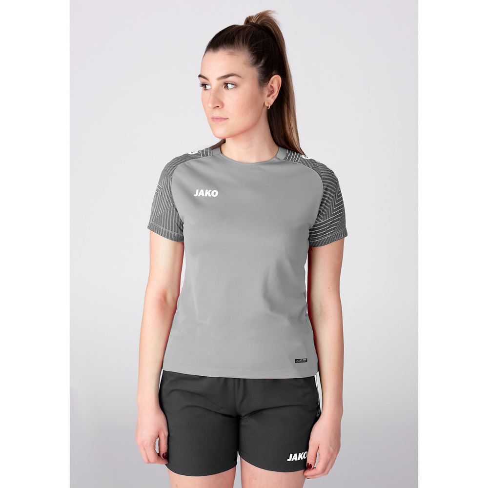 CAMISETA JAKO PERFORMANCE, GRIS-GRIS PIEDRA MUJER. 