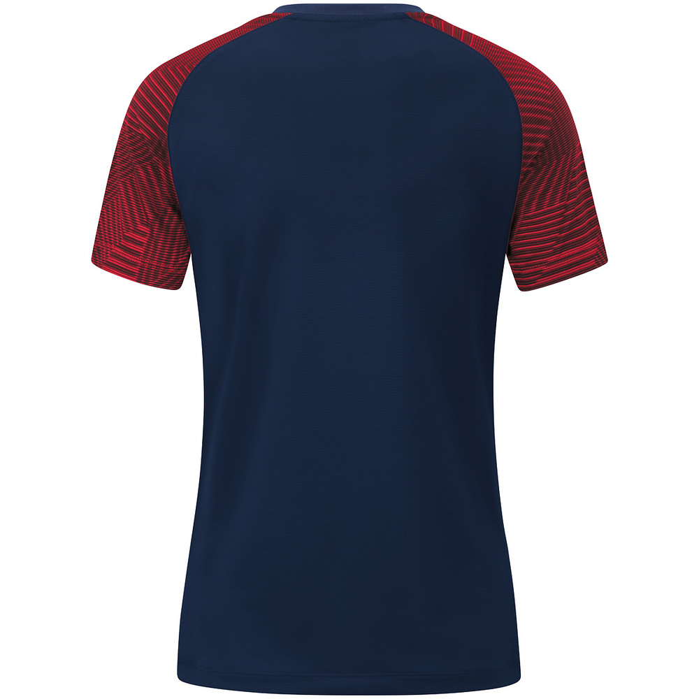 CAMISETA JAKO PERFORMANCE, MARINO-ROJA MUJER. 