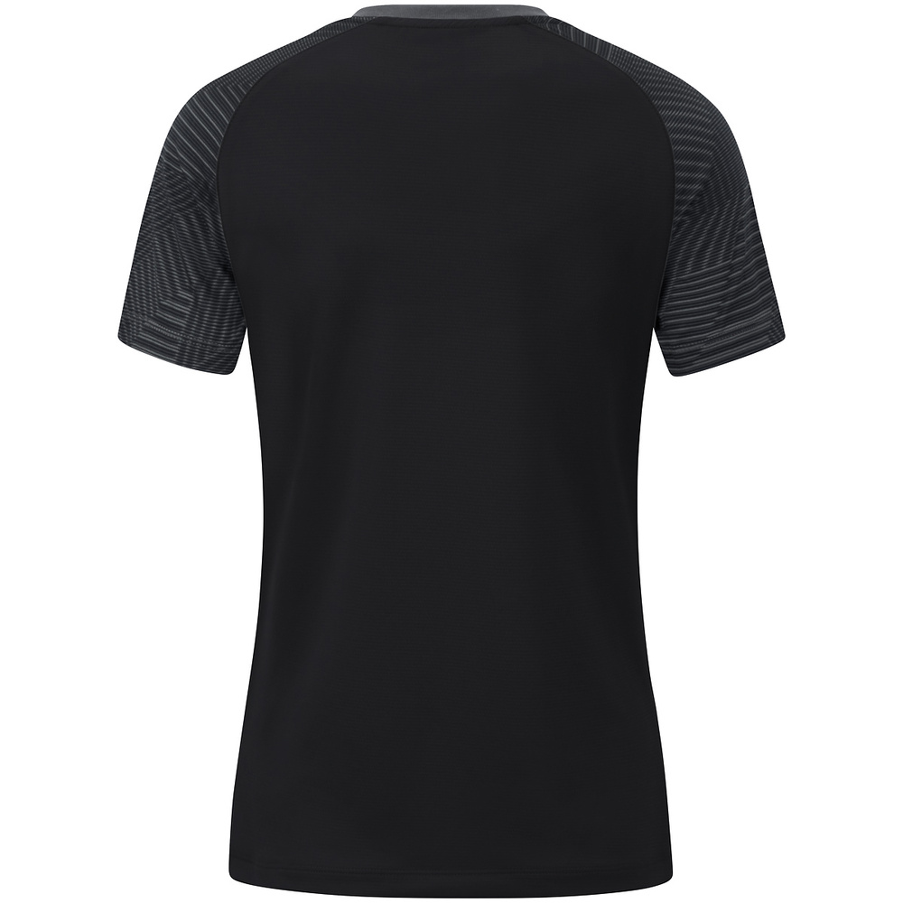 CAMISETA JAKO PERFORMANCE, NEGRA-ANTRACITA MUJER. 