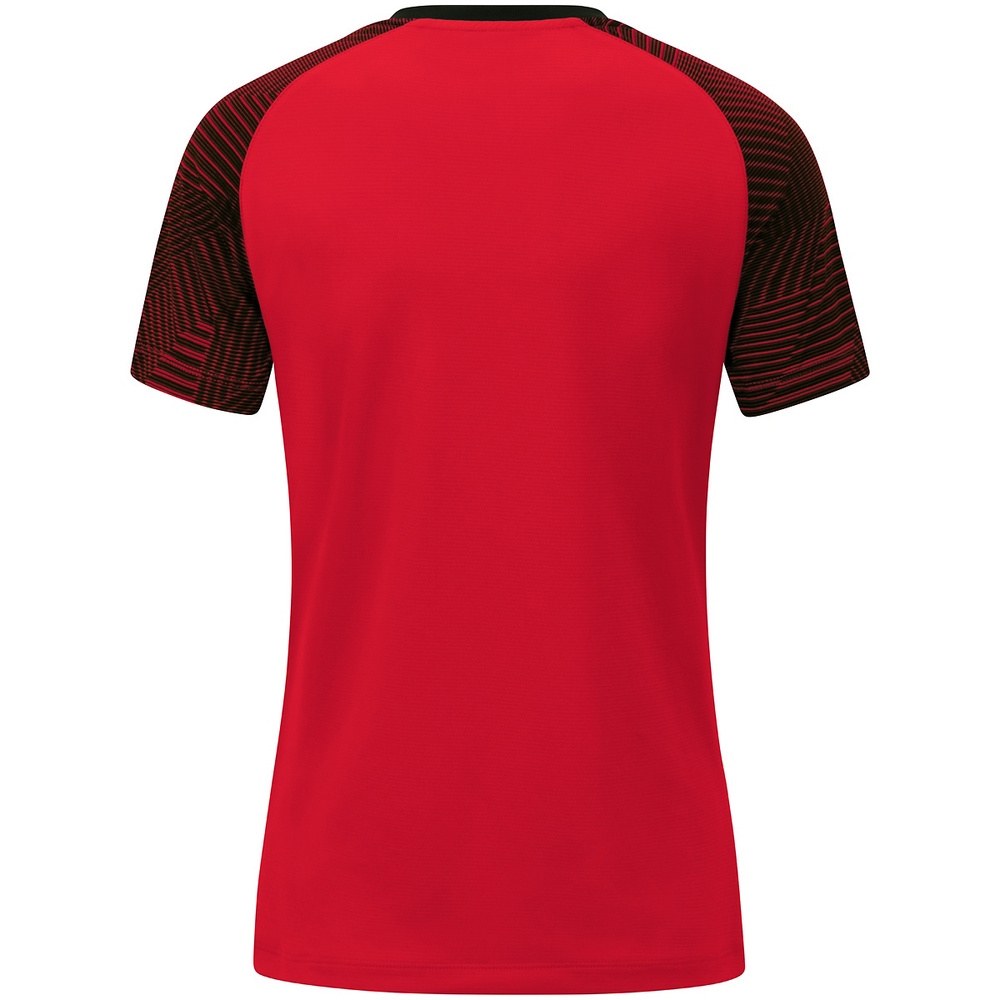 CAMISETA JAKO PERFORMANCE, ROJA-NEGRA MUJER. 