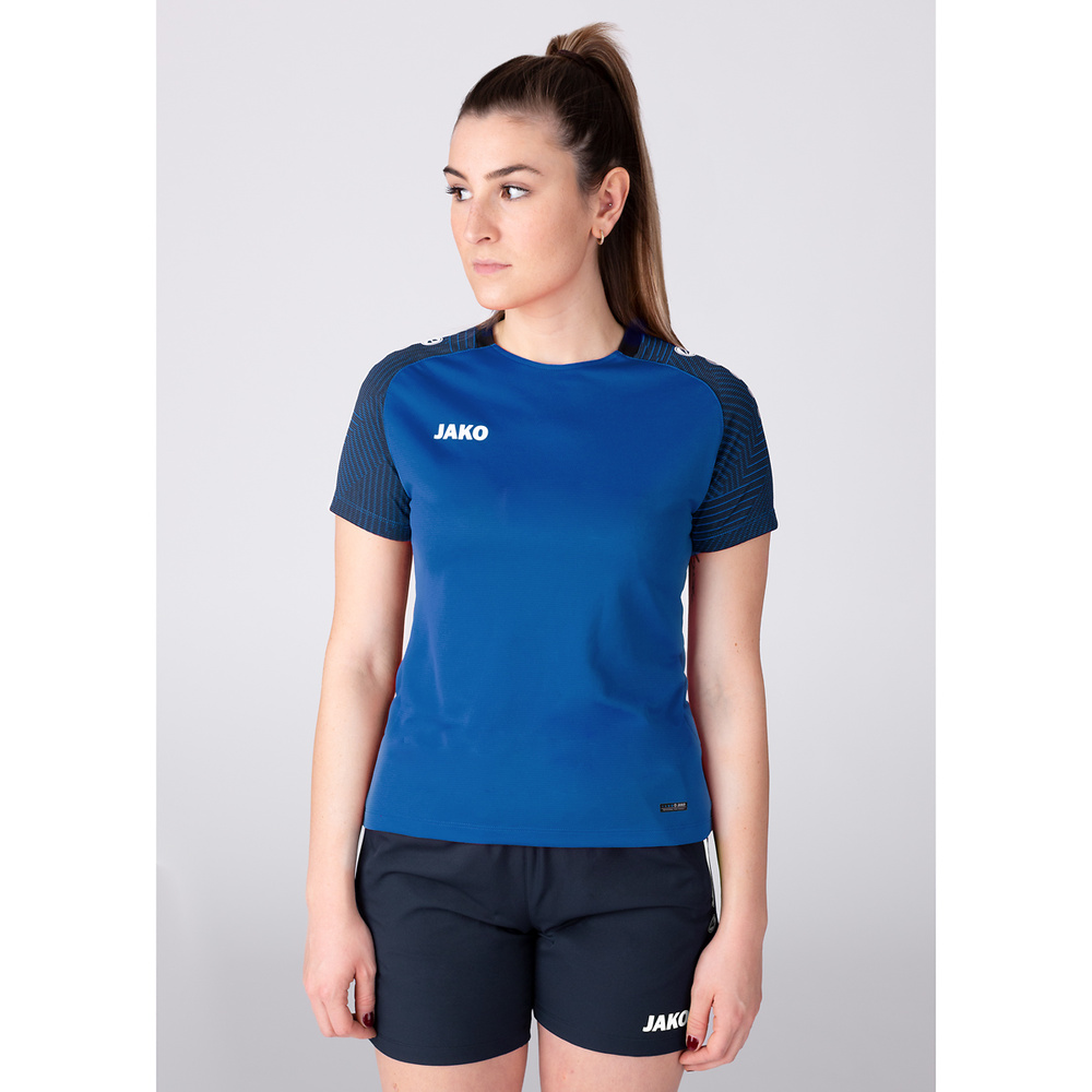 CAMISETA JAKO PERFORMANCE, ROYAL-MARINO MUJER. 