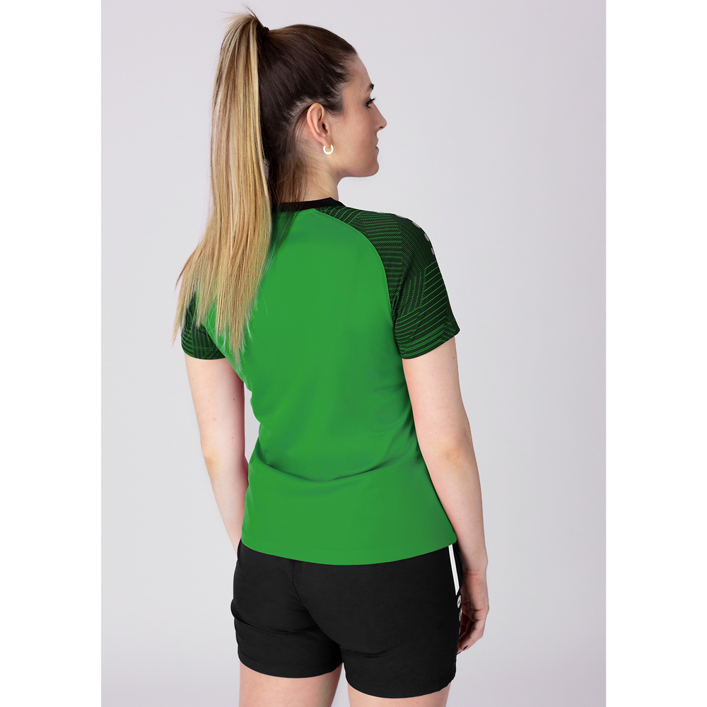 CAMISETA JAKO PERFORMANCE, VERDE-NEGRA MUJER. 