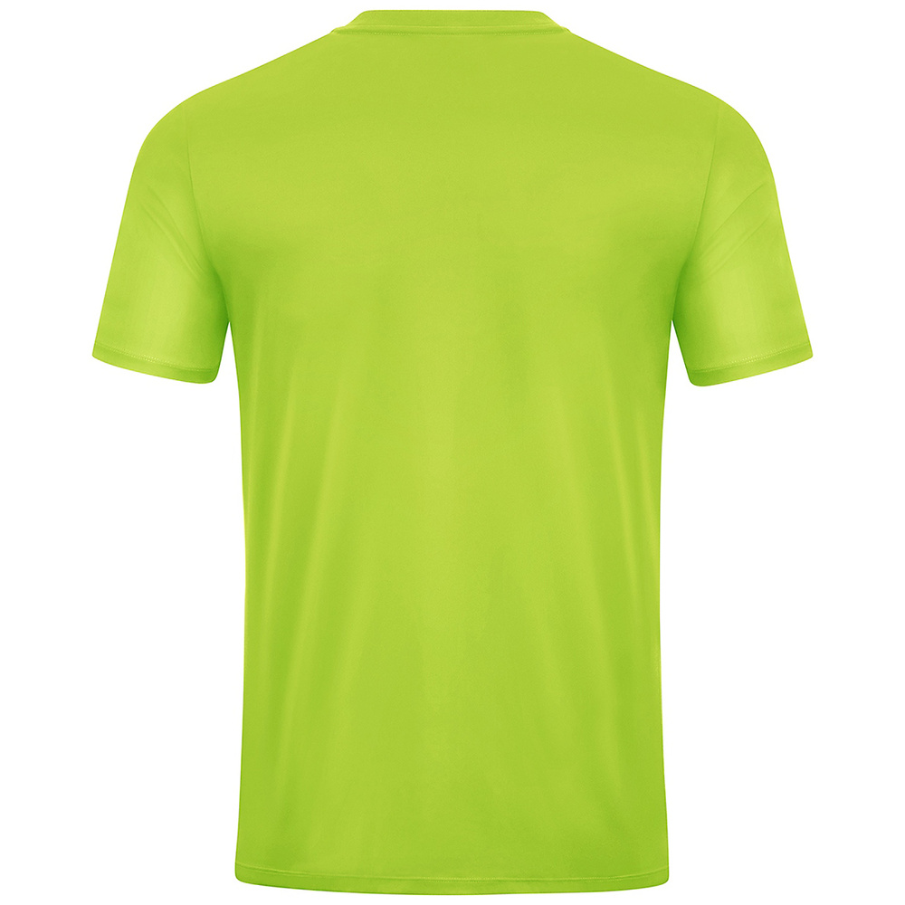 CAMISETA JAKO POWER MANGA CORTA, VERDE NEÓN-BLANCA HOMBRE. 